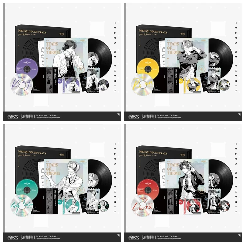 새로운 눈물 테미스의 공식 정품 테마 캐릭터 OST 기록 선물 상자 패션 애니메이션 게임 시리즈의 비닐 CD 레코드 음악 상자