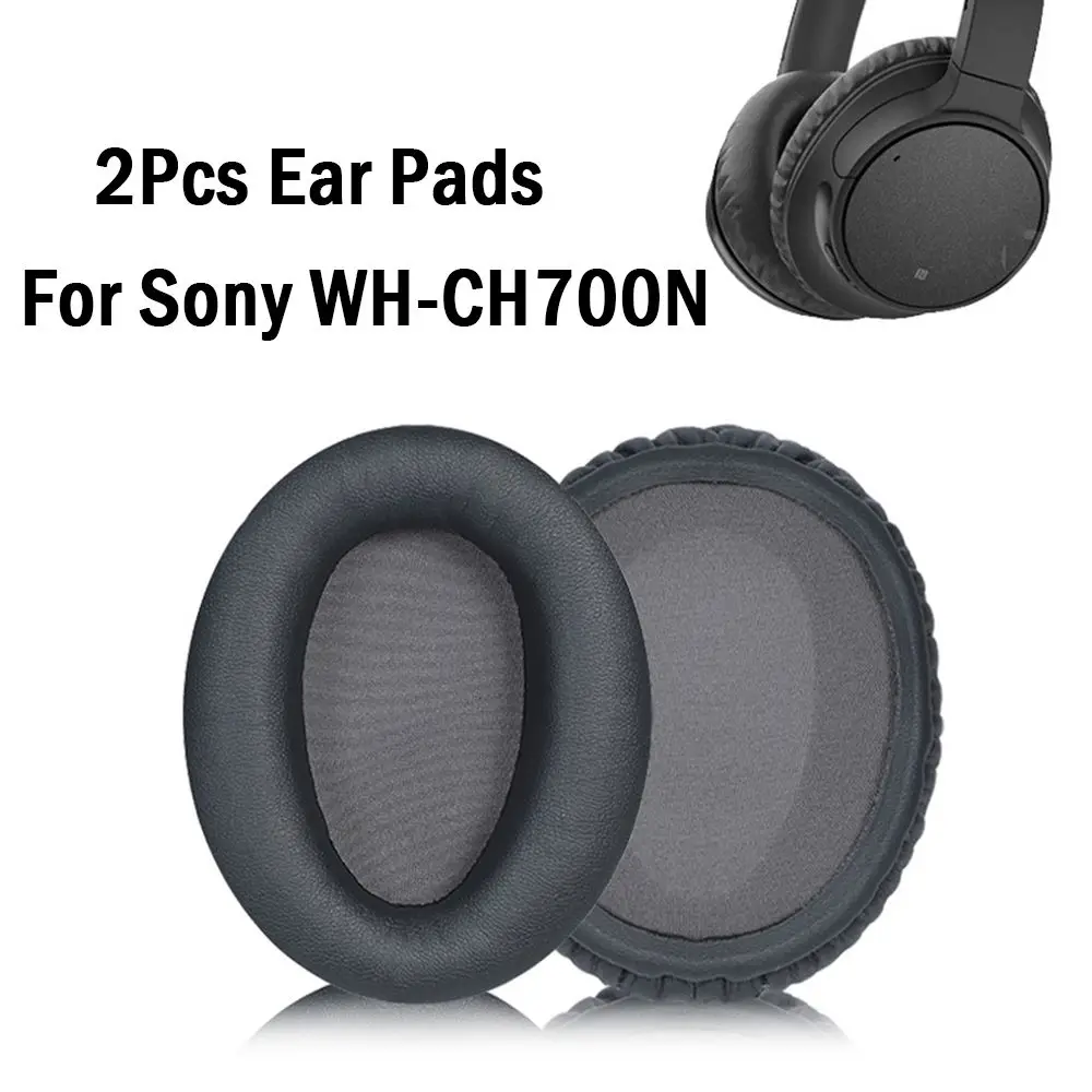 2 개 스폰지 귀를 위한 패드를 소 WH-CH700N CH700N 헤드폰 교체 이어패드 귀 방석 커버 컵 게임 헤드셋 귀덮개