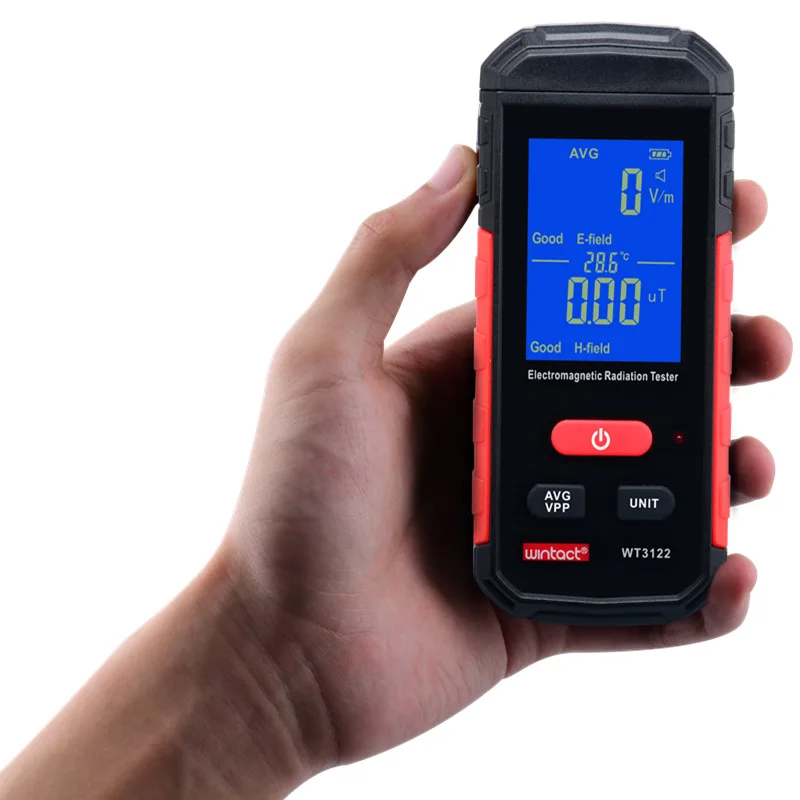 Geiger counter 새로운 WT3122 전자기장 검출기파 방열기 휴대 전화 방사선 검사자 청취 visual alarm