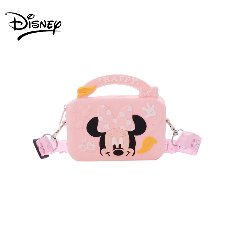 디즈니 미키 실리콘 동전 지갑에 대한 소년 여자 아이의 스트랩 긴 스트랩 어깨에 매는 가방은 방수 크로스 백 귀여운 만화 지갑
