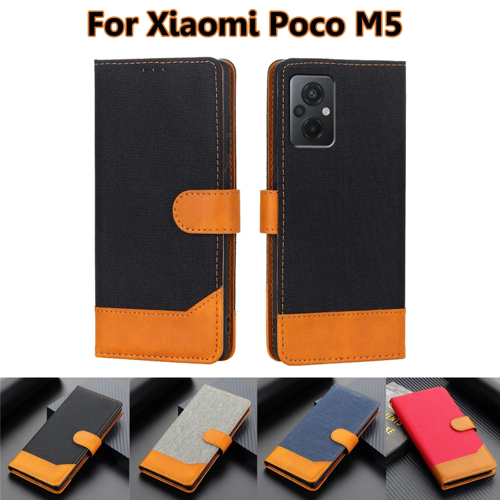 비즈니스 사례에 대한 Xiaomi Poco M5чехол 지갑 손가락으로 튀김 덮개에 Poko M5PocoM5M5Magentic 전화 상자에 대한 Xiami 되어 관심 Poco M5Etui